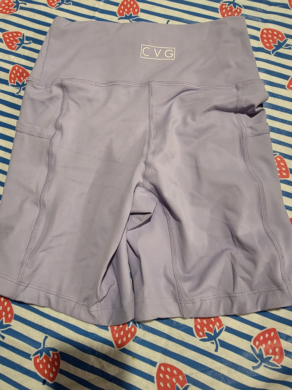 Constantly Varied Gear Lavender High-Rise Bike Shorts